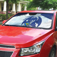 Bosnia and Herzegovina Football Custom Auto Sun Shade Go Zmajevi Mi smo uz vas White Version - Wonder Print Shop