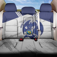 Bosnia and Herzegovina Football Custom Back Car Seat Cover Go Zmajevi Mi smo uz vas White Version - Wonder Print Shop