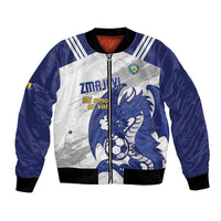 Bosnia and Herzegovina Football Custom Bomber Jacket Go Zmajevi Mi smo uz vas White Version - Wonder Print Shop