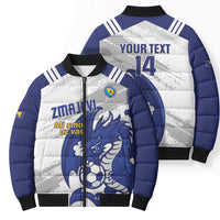Bosnia and Herzegovina Football Custom Bomber Puffer Jacket Go Zmajevi Mi smo uz vas White Version - Wonder Print Shop