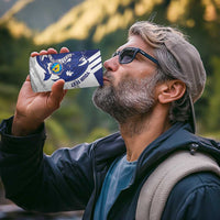 Bosnia and Herzegovina Football Custom 4 in 1 Can Cooler Tumbler Go Zmajevi Mi smo uz vas White Version - Wonder Print Shop