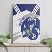 Bosnia and Herzegovina Football Custom Canvas Wall Art Go Zmajevi Mi smo uz vas White Version - Wonder Print Shop