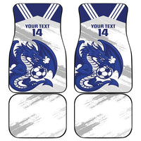 Bosnia and Herzegovina Football Custom Car Mats Go Zmajevi Mi smo uz vas White Version - Wonder Print Shop