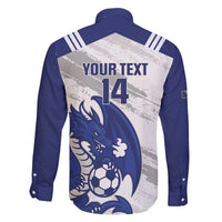 Bosnia and Herzegovina Football Custom Family Matching Off The Shoulder Long Sleeve Dress and Hawaiian Shirt Go Zmajevi Mi smo uz vas White Version - Wonder Print Shop