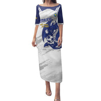 Bosnia and Herzegovina Football Custom Family Matching Puletasi and Hawaiian Shirt Go Zmajevi Mi smo uz vas White Version - Wonder Print Shop