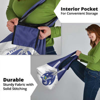 Bosnia and Herzegovina Football Custom Grocery Bag Go Zmajevi Mi smo uz vas White Version - Wonder Print Shop