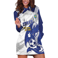 Bosnia and Herzegovina Football Custom Hoodie Dress Go Zmajevi Mi smo uz vas White Version - Wonder Print Shop