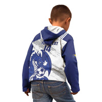 Bosnia and Herzegovina Football Custom Kid Hoodie Go Zmajevi Mi smo uz vas White Version - Wonder Print Shop
