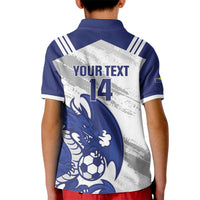 Bosnia and Herzegovina Football Custom Kid Polo Shirt Go Zmajevi Mi smo uz vas White Version - Wonder Print Shop