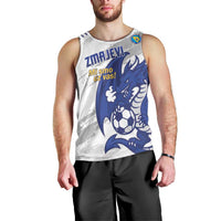 Bosnia and Herzegovina Football Custom Men Tank Top Go Zmajevi Mi smo uz vas White Version - Wonder Print Shop