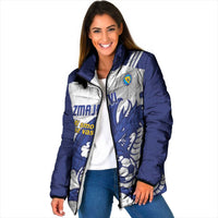 Bosnia and Herzegovina Football Custom Padded Jacket Go Zmajevi Mi smo uz vas White Version - Wonder Print Shop