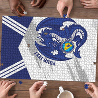 Bosnia and Herzegovina Football Custom Puzzle Go Zmajevi Mi smo uz vas White Version - Wonder Print Shop