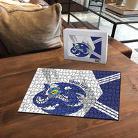 Bosnia and Herzegovina Football Custom Puzzle Go Zmajevi Mi smo uz vas White Version - Wonder Print Shop