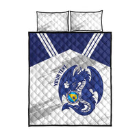 Bosnia and Herzegovina Football Custom Quilt Bed Set Go Zmajevi Mi smo uz vas White Version - Wonder Print Shop