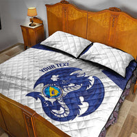 Bosnia and Herzegovina Football Custom Quilt Bed Set Go Zmajevi Mi smo uz vas White Version - Wonder Print Shop