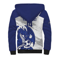 Bosnia and Herzegovina Football Custom Sherpa Hoodie Go Zmajevi Mi smo uz vas White Version - Wonder Print Shop