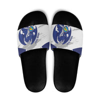 Bosnia and Herzegovina Football Custom Slide Sandals Go Zmajevi Mi smo uz vas White Version - Wonder Print Shop