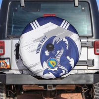 Bosnia and Herzegovina Football Custom Spare Tire Cover Go Zmajevi Mi smo uz vas White Version - Wonder Print Shop
