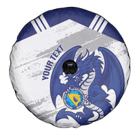 Bosnia and Herzegovina Football Custom Spare Tire Cover Go Zmajevi Mi smo uz vas White Version - Wonder Print Shop