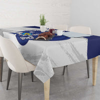 Bosnia and Herzegovina Football Custom Tablecloth Go Zmajevi Mi smo uz vas White Version - Wonder Print Shop