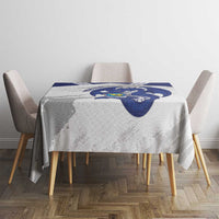 Bosnia and Herzegovina Football Custom Tablecloth Go Zmajevi Mi smo uz vas White Version - Wonder Print Shop
