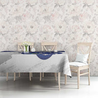 Bosnia and Herzegovina Football Custom Tablecloth Go Zmajevi Mi smo uz vas White Version - Wonder Print Shop