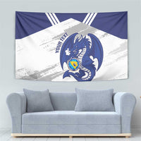 Bosnia and Herzegovina Football Custom Tapestry Go Zmajevi Mi smo uz vas White Version - Wonder Print Shop