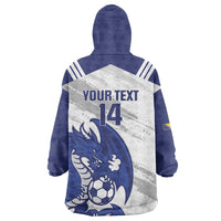 Bosnia and Herzegovina Football Custom Wearable Blanket Hoodie Go Zmajevi Mi smo uz vas White Version - Wonder Print Shop