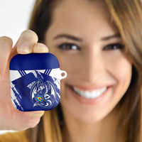 Bosnia and Herzegovina Football AirPods Case Go Zmajevi Mi smo uz vas Blue Version - Wonder Print Shop