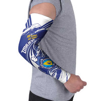 Bosnia and Herzegovina Football Custom Arm Sleeves Go Zmajevi Mi smo uz vas Blue Version - Wonder Print Shop