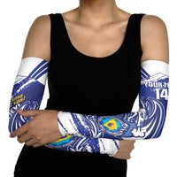 Bosnia and Herzegovina Football Custom Arm Sleeves Go Zmajevi Mi smo uz vas Blue Version - Wonder Print Shop