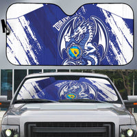 Bosnia and Herzegovina Football Auto Sun Shade Go Zmajevi Mi smo uz vas Blue Version - Wonder Print Shop