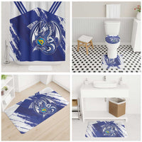Bosnia and Herzegovina Football Bathroom Set Go Zmajevi Mi smo uz vas Blue Version - Wonder Print Shop
