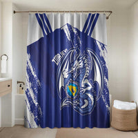 Bosnia and Herzegovina Football Bathroom Set Go Zmajevi Mi smo uz vas Blue Version - Wonder Print Shop