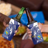 Bosnia and Herzegovina Football Custom 4 in 1 Can Cooler Tumbler Go Zmajevi Mi smo uz vas Blue Version - Wonder Print Shop