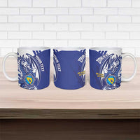 Bosnia and Herzegovina Football Custom Ceramic Mug Go Zmajevi Mi smo uz vas Blue Version - Wonder Print Shop