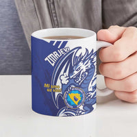 Bosnia and Herzegovina Football Custom Ceramic Mug Go Zmajevi Mi smo uz vas Blue Version - Wonder Print Shop