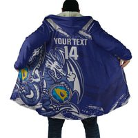 Bosnia and Herzegovina Football Custom Cloak Go Zmajevi Mi smo uz vas Blue Version - Wonder Print Shop