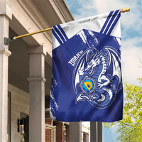 Bosnia and Herzegovina Football Garden Flag Go Zmajevi Mi smo uz vas Blue Version - Wonder Print Shop