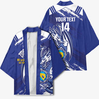 Bosnia and Herzegovina Football Custom Kimono Go Zmajevi Mi smo uz vas Blue Version - Wonder Print Shop