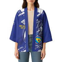 Bosnia and Herzegovina Football Custom Kimono Go Zmajevi Mi smo uz vas Blue Version - Wonder Print Shop