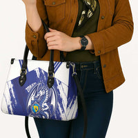 Bosnia and Herzegovina Football Leather Bag Go Zmajevi Mi smo uz vas Blue Version - Wonder Print Shop