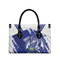 Bosnia and Herzegovina Football Leather Bag Go Zmajevi Mi smo uz vas Blue Version - Wonder Print Shop