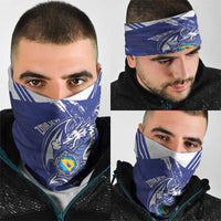 Bosnia and Herzegovina Football Neck Gaiter Go Zmajevi Mi smo uz vas Blue Version - Wonder Print Shop