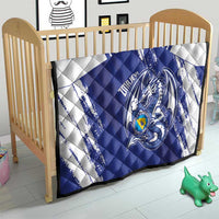 Bosnia and Herzegovina Football Quilt Go Zmajevi Mi smo uz vas Blue Version - Wonder Print Shop