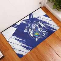 Bosnia and Herzegovina Football Rubber Doormat Go Zmajevi Mi smo uz vas Blue Version - Wonder Print Shop