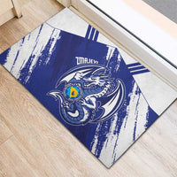 Bosnia and Herzegovina Football Rubber Doormat Go Zmajevi Mi smo uz vas Blue Version - Wonder Print Shop