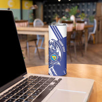 Bosnia and Herzegovina Football Custom Skinny Tumbler Go Zmajevi Mi smo uz vas Blue Version - Wonder Print Shop