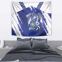 Bosnia and Herzegovina Football Tapestry Go Zmajevi Mi smo uz vas Blue Version - Wonder Print Shop