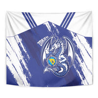 Bosnia and Herzegovina Football Tapestry Go Zmajevi Mi smo uz vas Blue Version - Wonder Print Shop